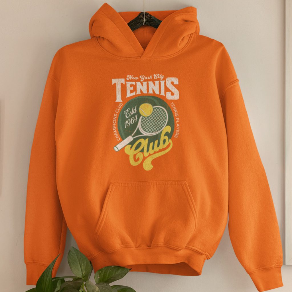 Tennis Club Hoodie New York City 1964 Oranje