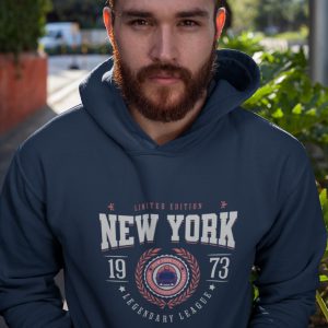 University Hoodie New York Limited Edition 1973 Navy