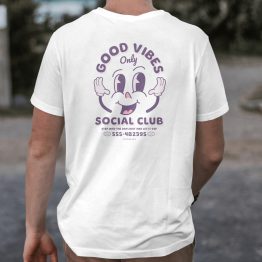 Retro T-shirt Good Vibes Only Social Club