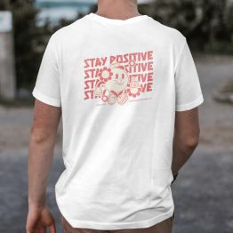 Retro Skate T-shirt Stay Positive