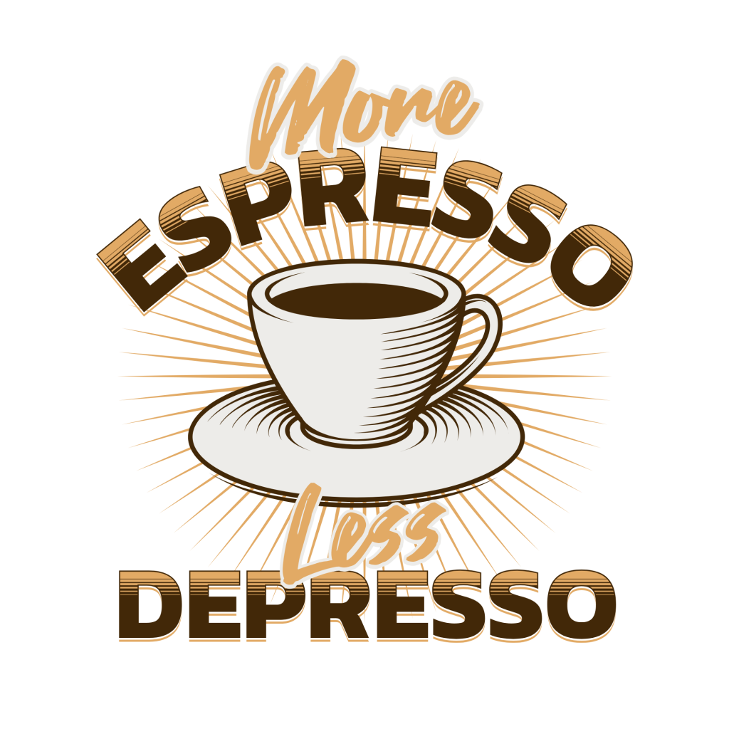 Koffie Mok More Espresso Less Depresso Design