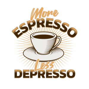 Koffie Mok More Espresso Less Depresso Design