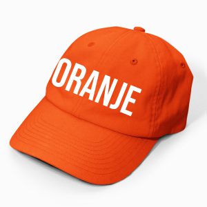 Oranje EK WK & Koningsdag Pet Met Tekst Oranje
