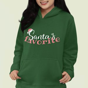 Foute Kerst Hoodie Groen Dames Santas Favorite