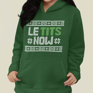 Foute Kerst Hoodie Groen Le Tits Now
