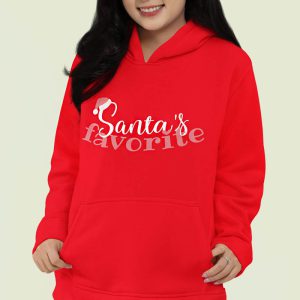 Foute Kerst Hoodie Rood Dames Santas Favorite
