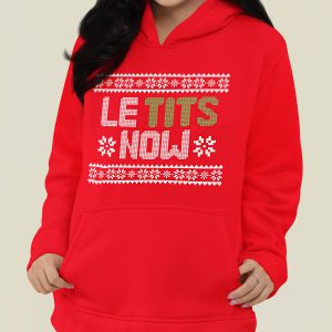 Foute Kerst Hoodie Rood Le Tits Now