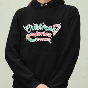 Foute Kerst Hoodie Zwart Vrouw Christmas Calories Dont Count