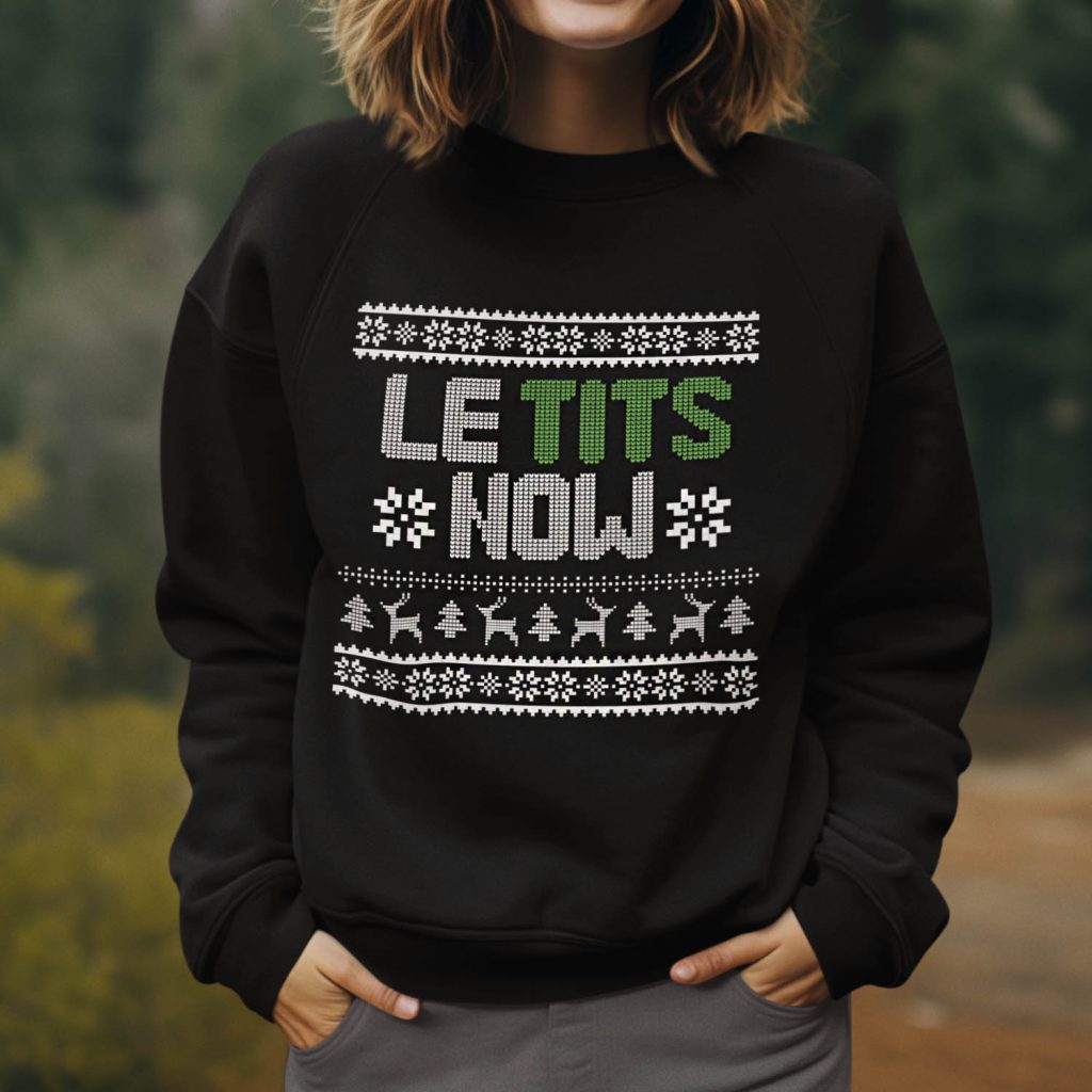 Foute Kerst Trui Zwart Le Tits Now