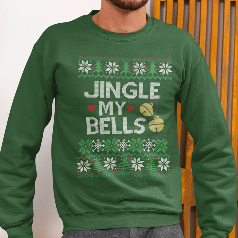 Foute Kerst Trui Groen Jingle My Bells