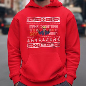 Foute Kerst Hoodie Rood Make Christmas Great Again