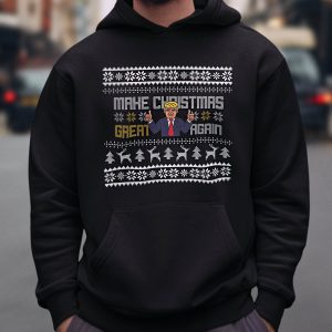Foute Kerst Hoodie Zwart Make Christmas Great Again
