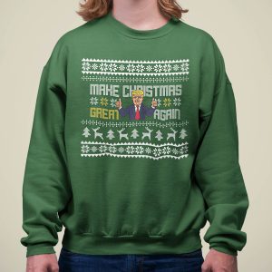 Foute Kerst Trui Groen Make Christmas Great Again
