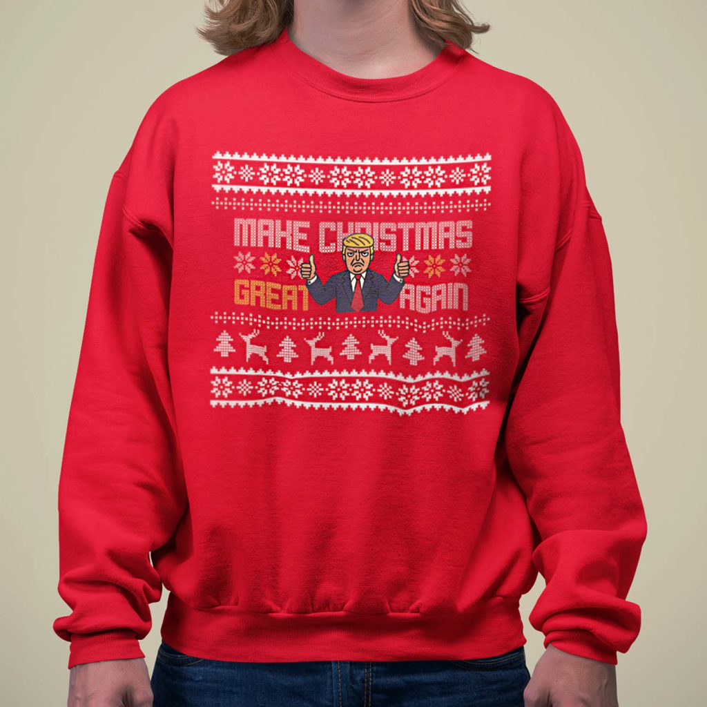 Foute Kerst Trui Rood Make Christmas Great Again