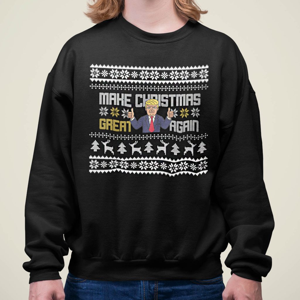 Foute Kerst Trui Zwart Make Christmas Great Again