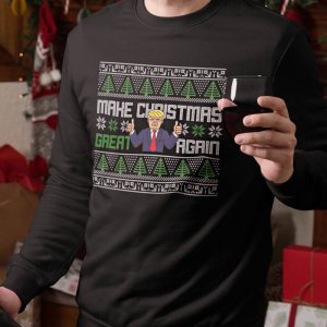 Foute Kerst Trui Zwart Man Make Christmas Great Again