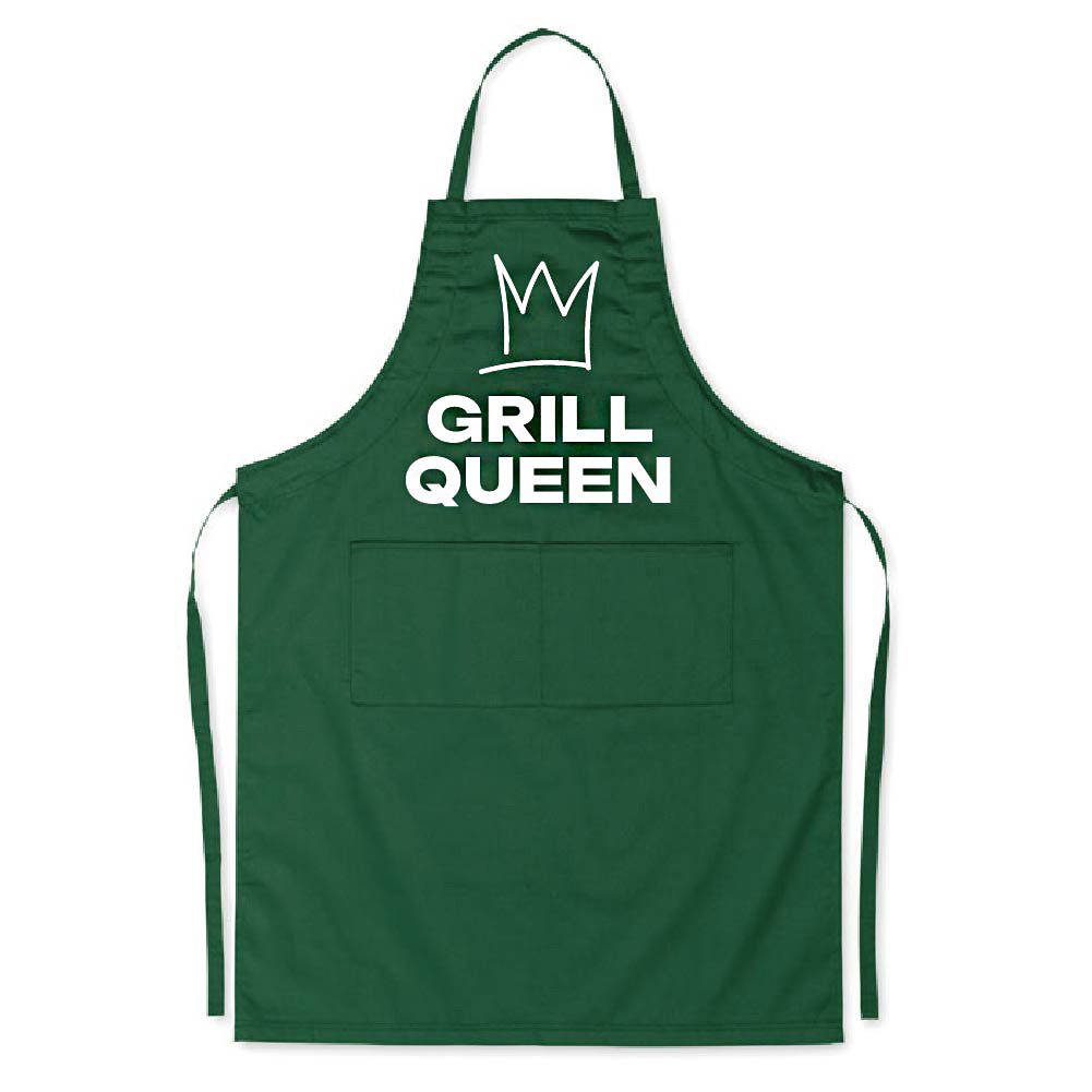 Groen Schort Grill Queen