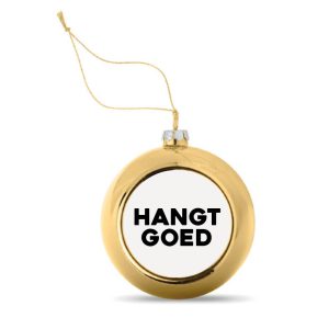 Kerstbal Goud Hangt Goed
