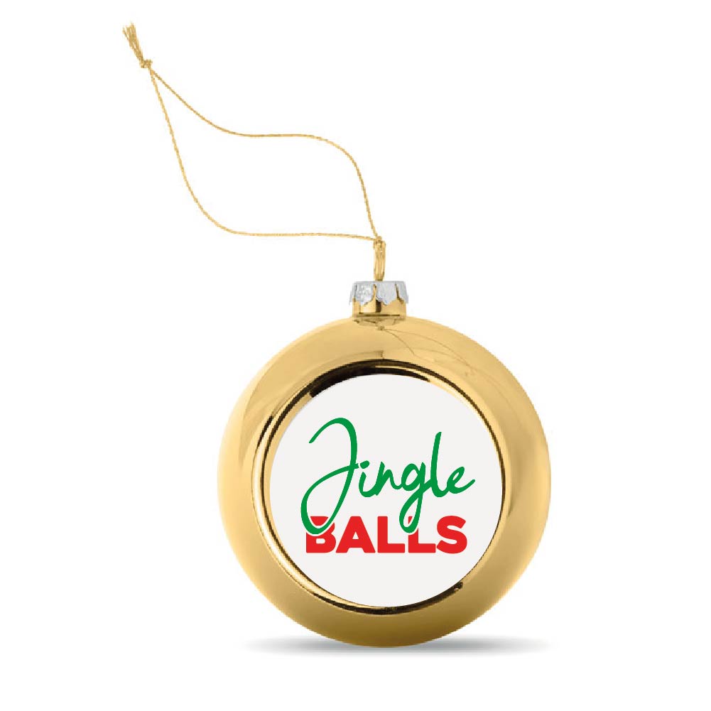 Kerstbal Goud jingle balls