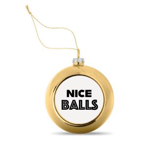 Kerstbal Goud nice balls