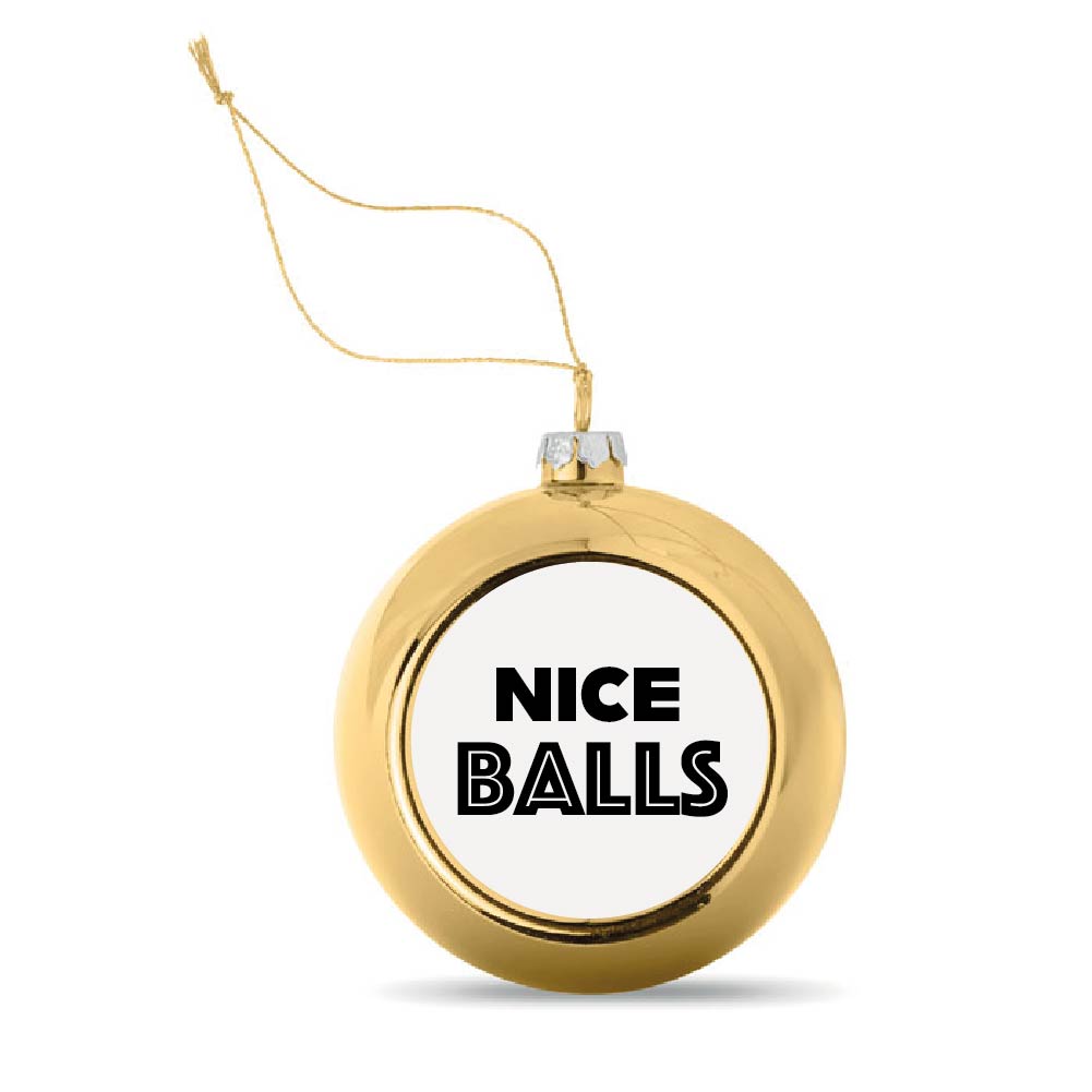 Kerstbal Goud nice balls