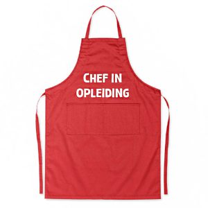 Rood Schort Chef In Opleiding