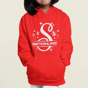 Sinterklaas Hoodie Kind Rood Hoofdletter S