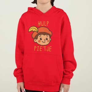 Sinterklaas Hoodie Rood Kind Hulp Pietje
