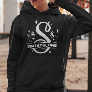 Sinterklaas Hoodie Zwart Hoofdletter S