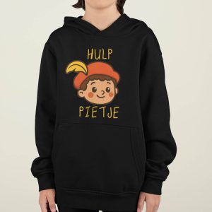 Sinterklaas Hoodie Zwart Kind Hulp Pietje
