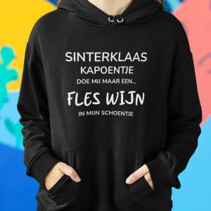 Sinterklaas Hoodie Zwart Sinterklaas Kapoentje
