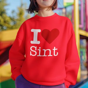 Sinterklaas Trui Kind Rood Kind I love sint