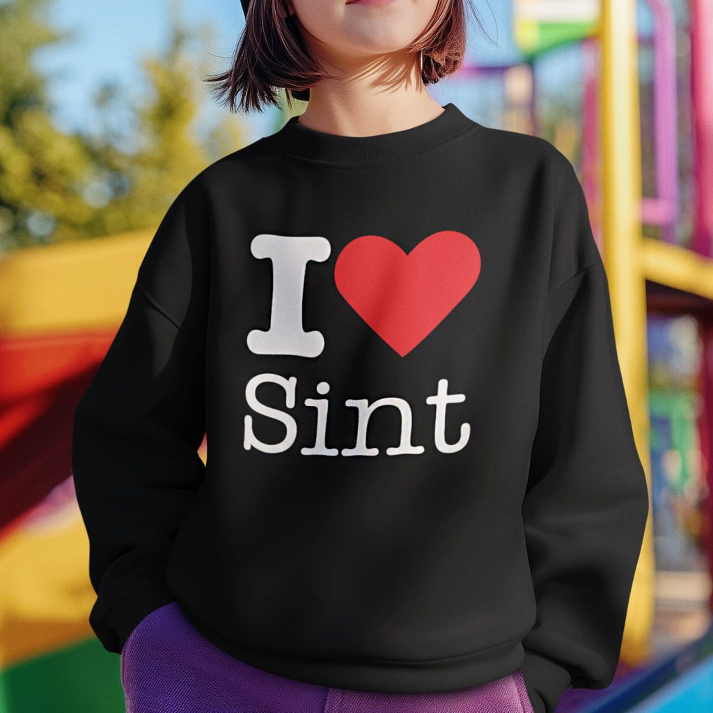 Sinterklaas Trui Kind Zwart Kind I love sint