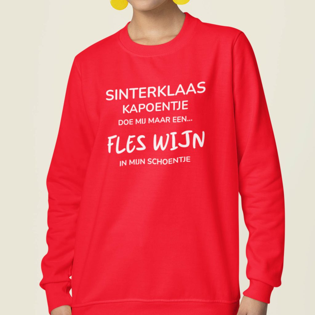 Sinterklaas Trui Rood Sinterklaas Kapoentje
