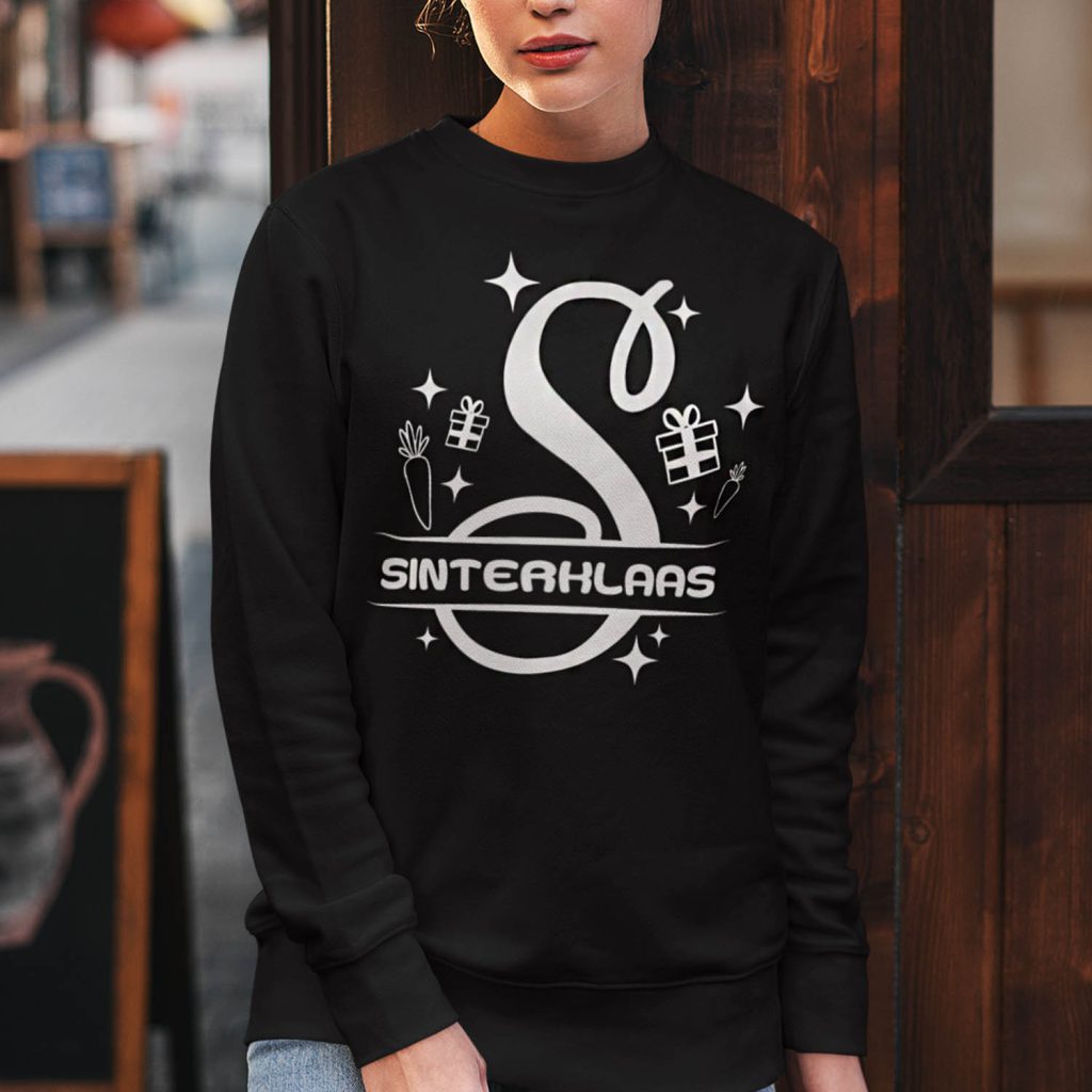 Sinterklaas Trui Zwart Hoofdletter S