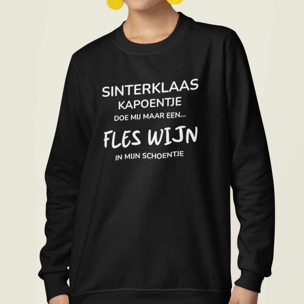Sinterklaas Trui Zwart Sinterklaas Kapoentje