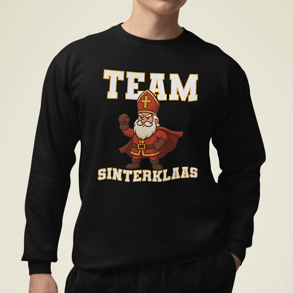 Sinterklaas Trui Zwart Team Sint