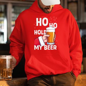 Foute Kerst Hoodie Rood Ho Ho Hold My Beer