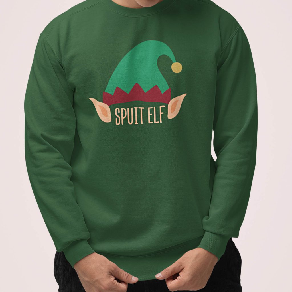 Foute Kerst Trui Groen Spuitelf