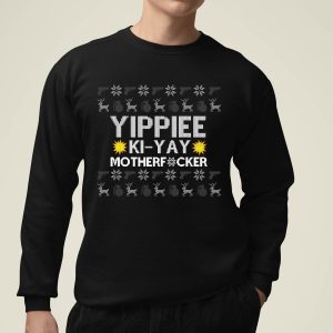 Foute Kerst Trui Zwart Yippie-ka-yay mtf