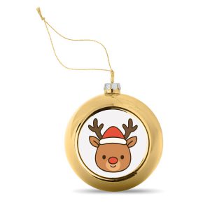 Kerstbal Goud Rendier